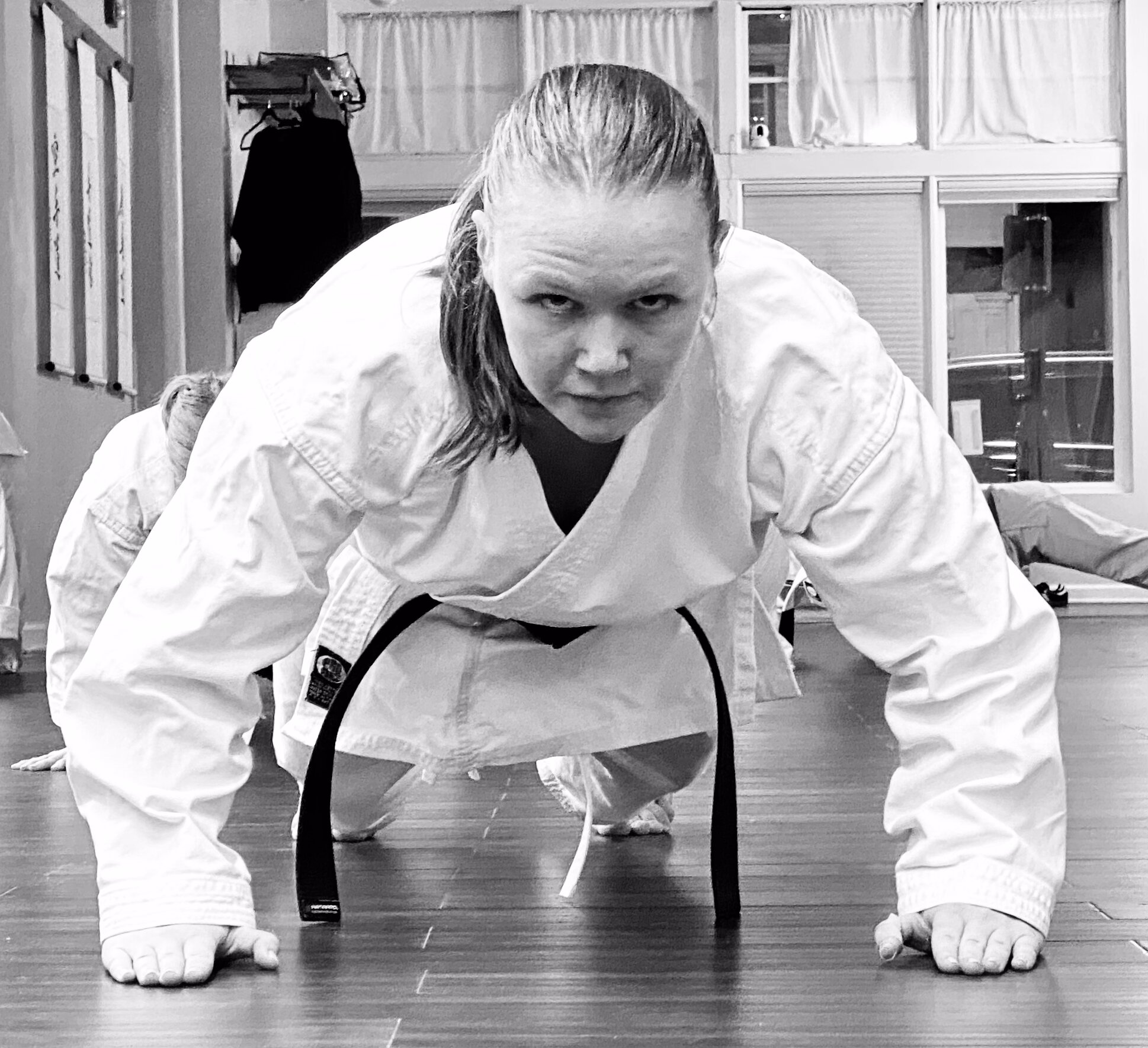 Korean Karate training