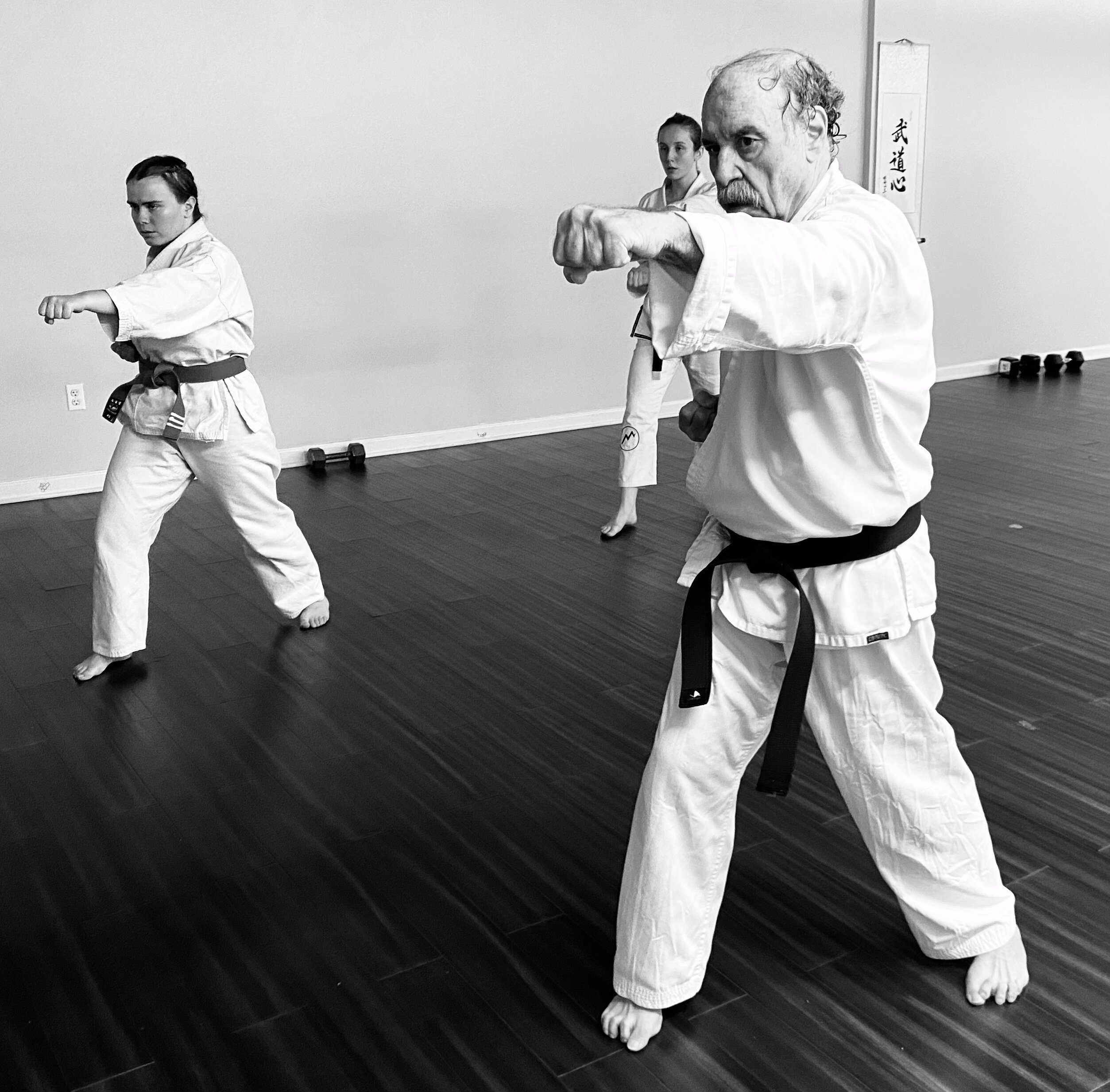 Korean Karate training